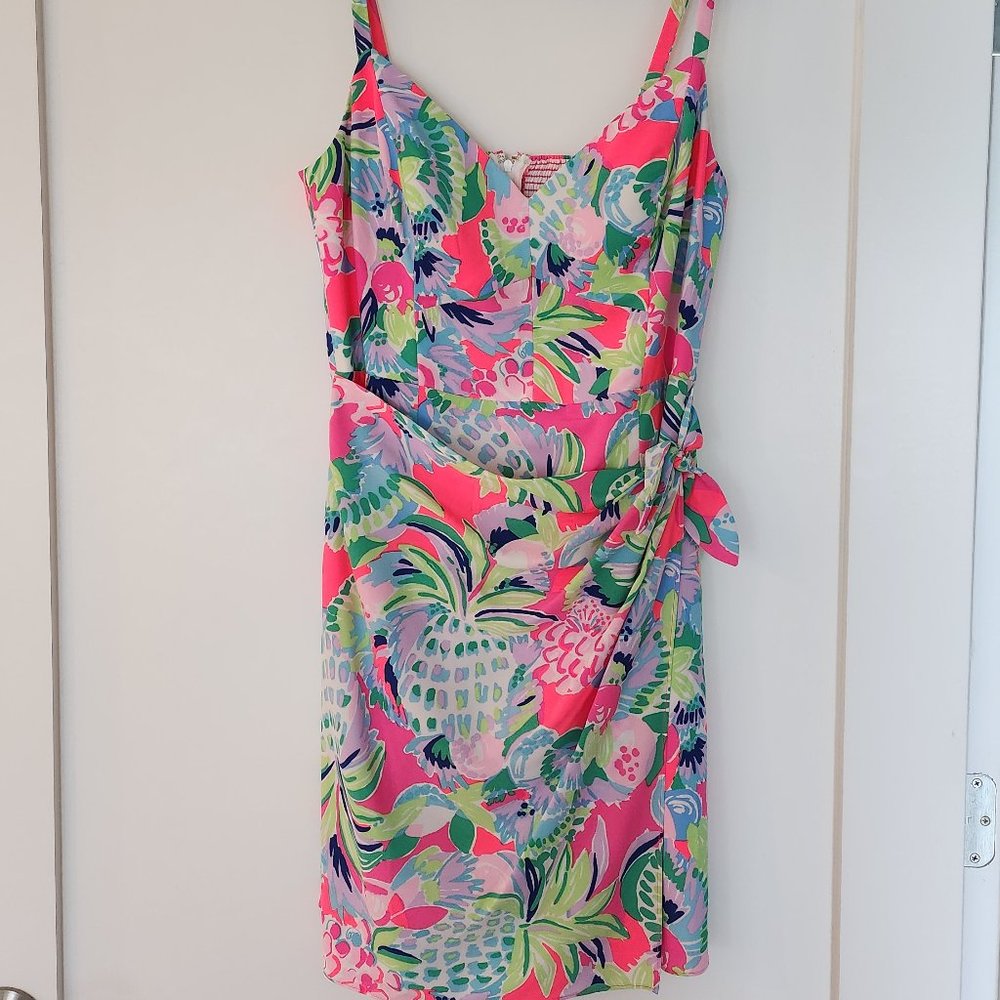 Scarlet Stretch Wrap Dress Lilly Pulitzer